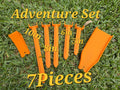 Speed Snap Off-Road, Mixed-Length Track Anchors | 3D Printed, Sand & Dirt Stakes | 5–10 Inch Set