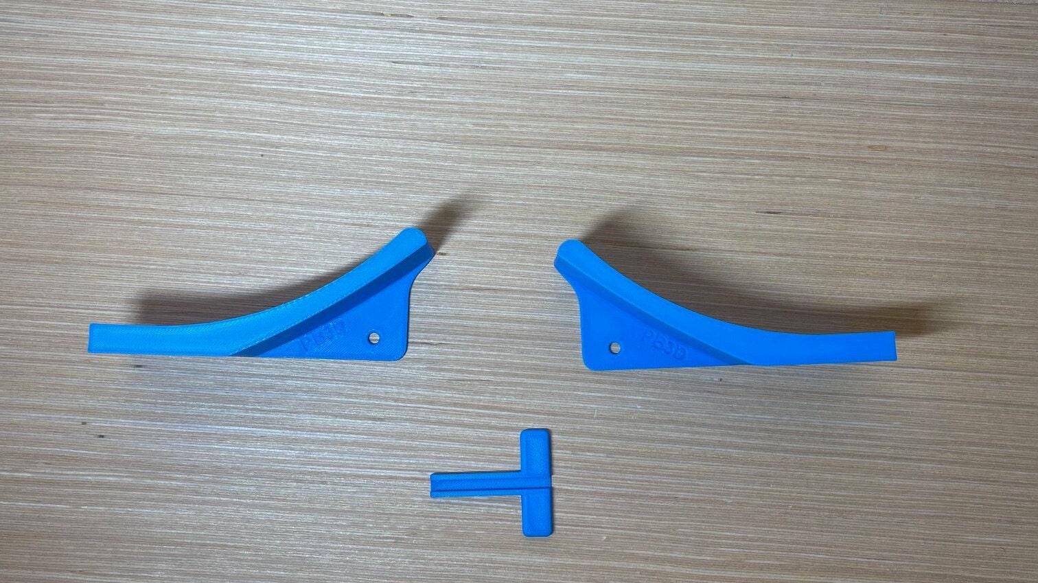 Racetrack Wall Ramps, Kids Car Jump Set - Left & Right, With Joint, Ground Or Mounted Play, For Most Tracks