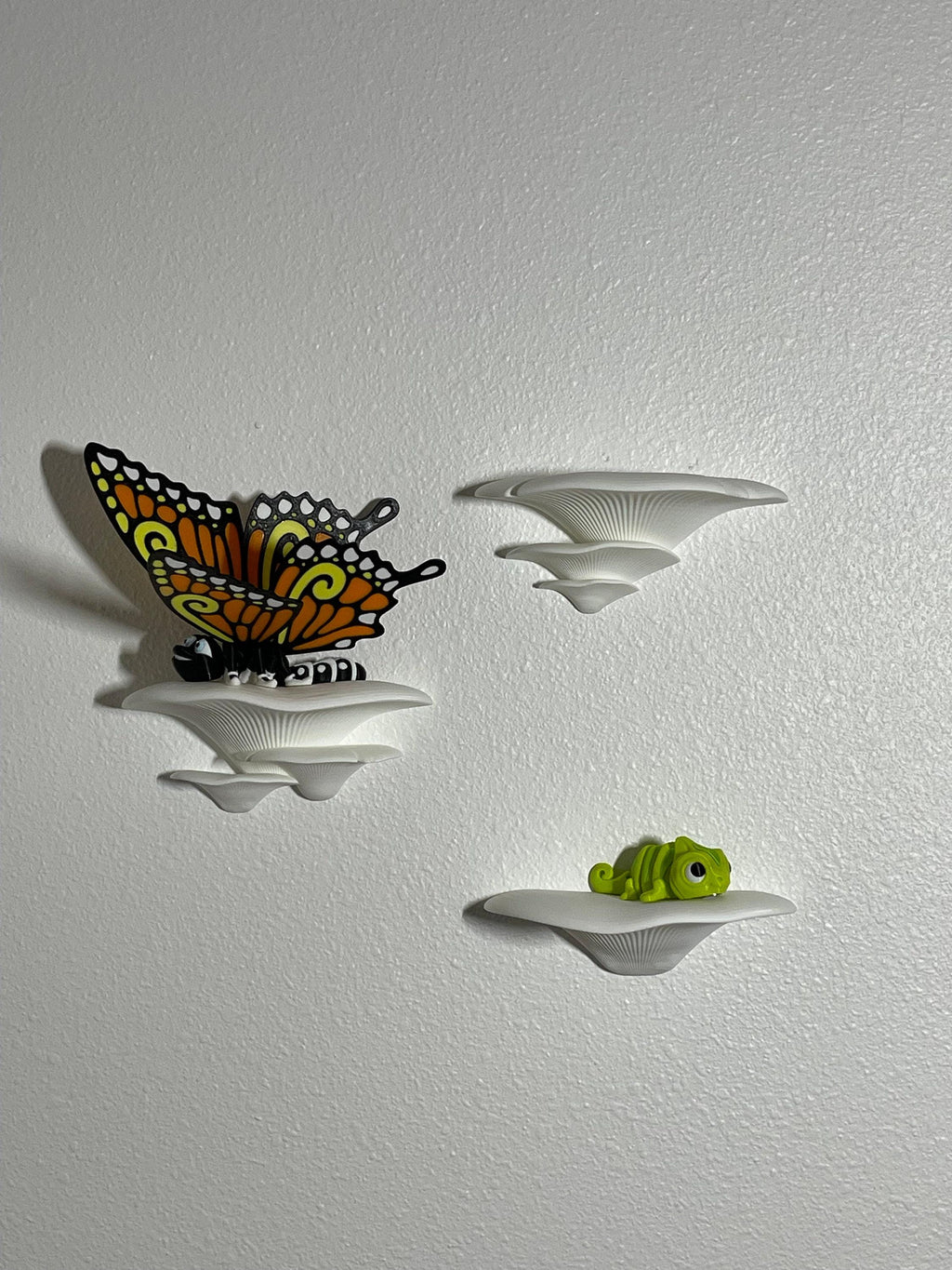 Floating Mushroom Wall Shelves