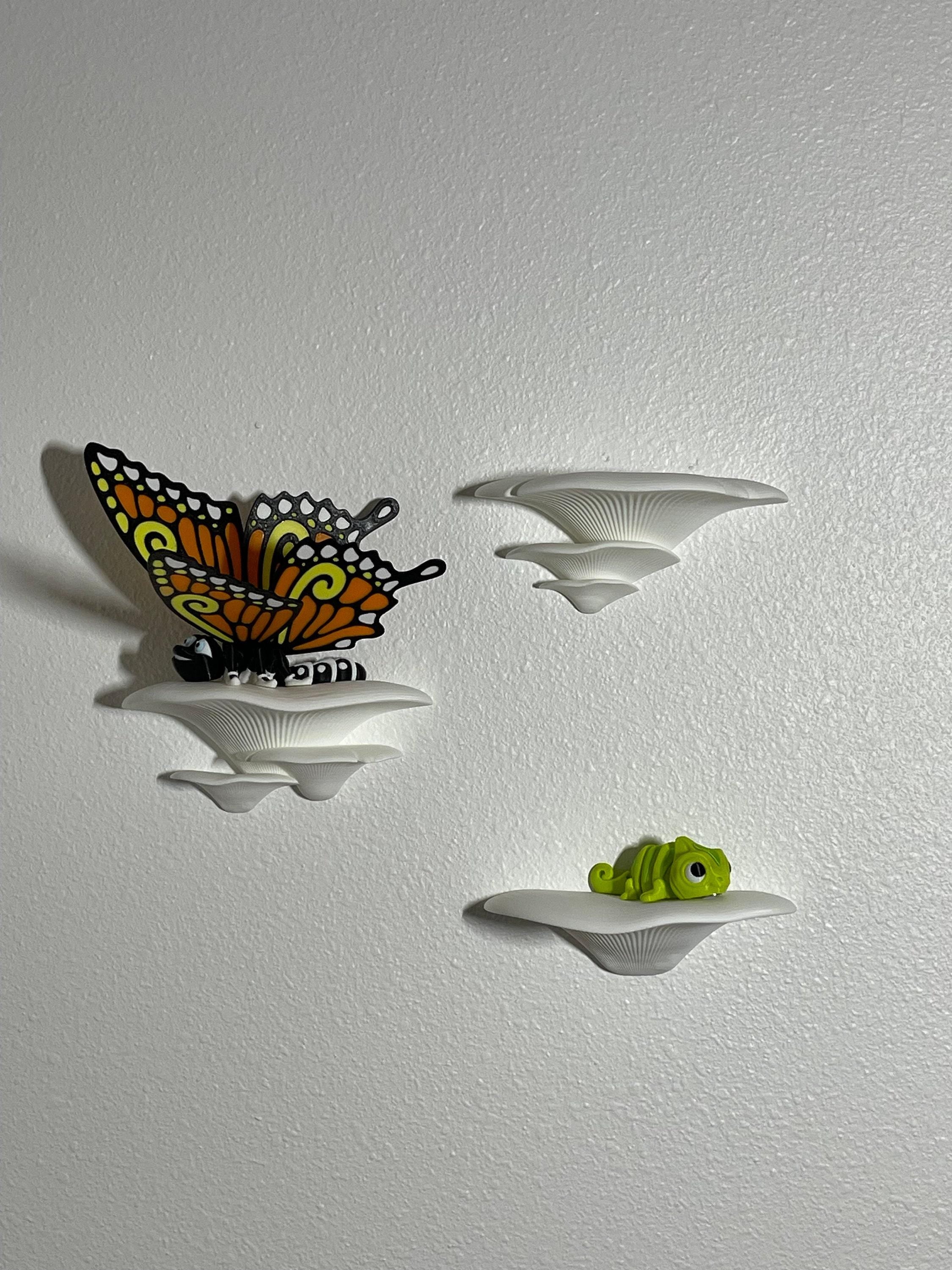 Floating Mushroom Wall Shelves