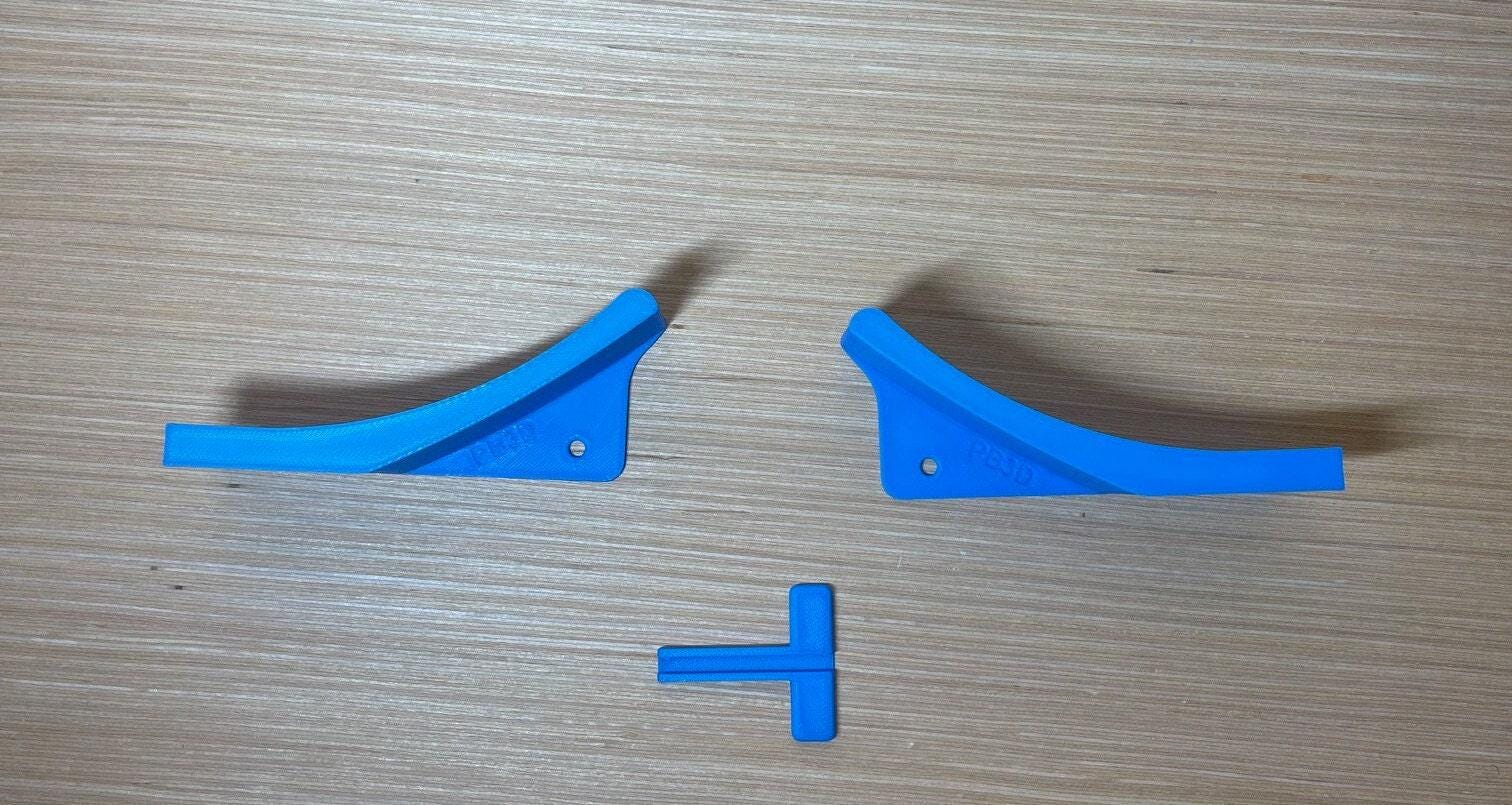 Racetrack Wall Ramps, Kids Car Jump Set - Left & Right, With Joint, Ground Or Mounted Play, For Most Tracks