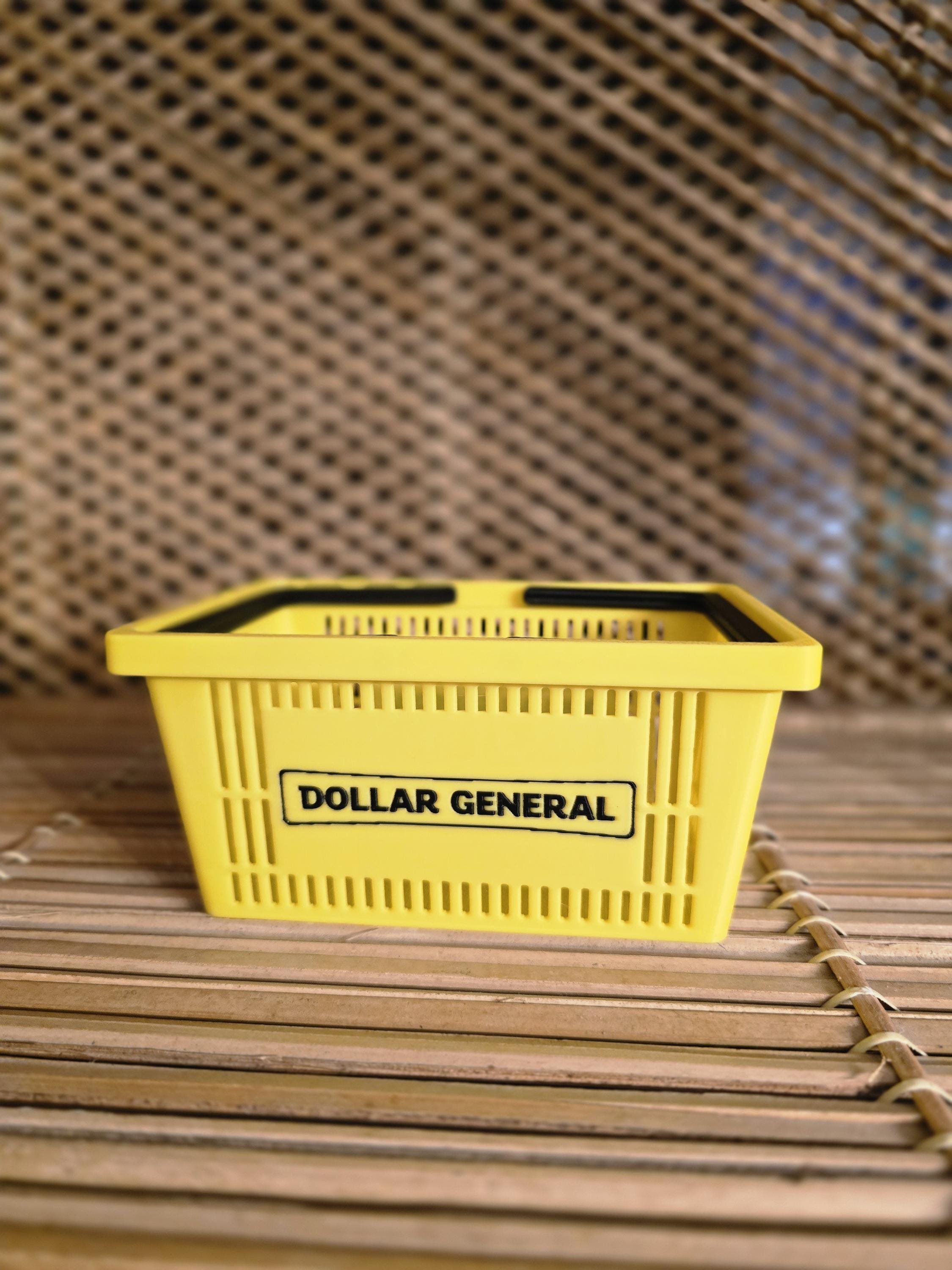 3D Printed Basket, Mini Shopping Organizer | Customizable Handles, Logo Personalization | Party Favors, Desk Storage | 4.2×6×3 In