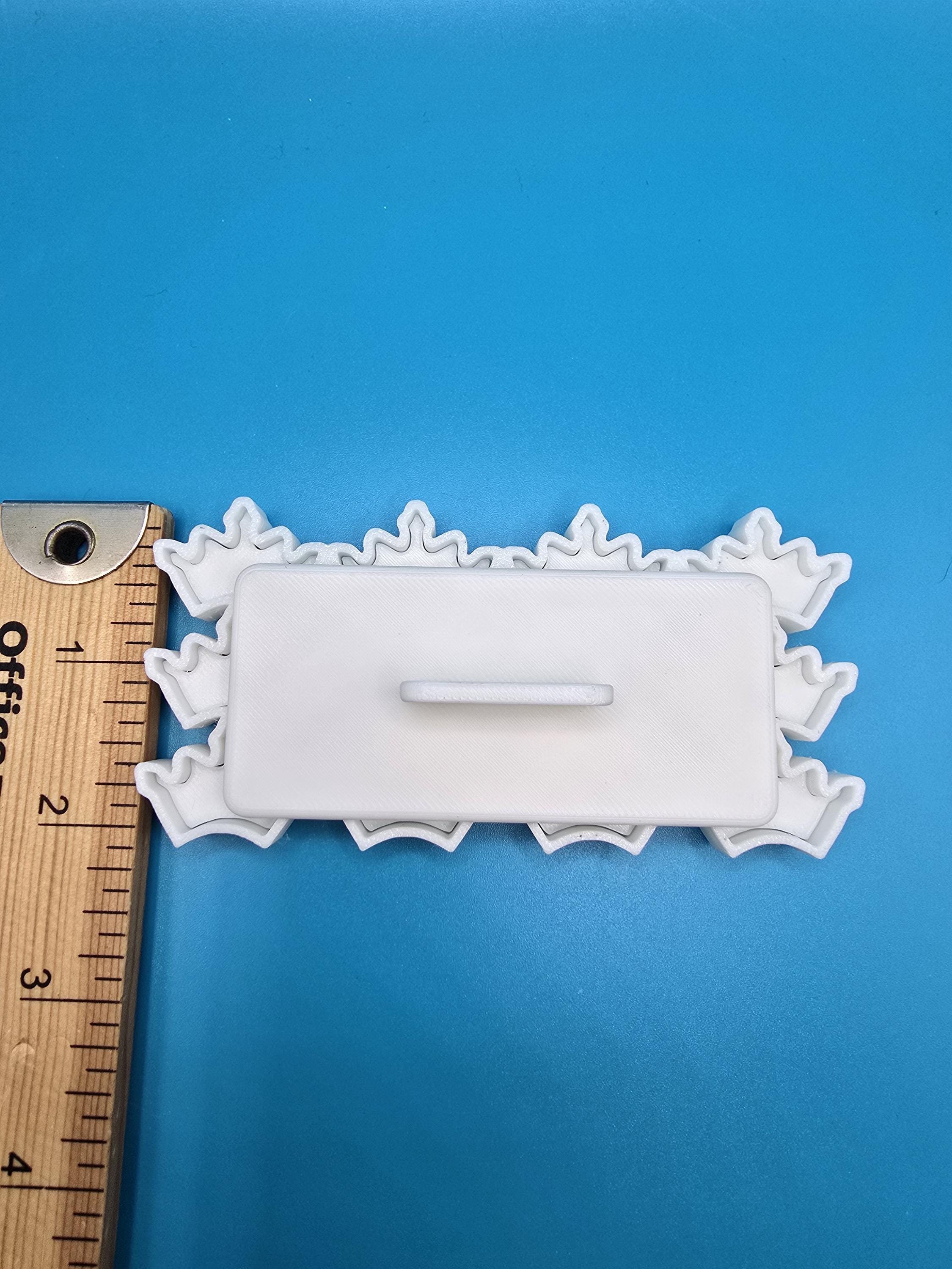 Crown Shaped Cookie, Tiny Cutter Set | Push Tool Design, Polymer Clay And Dough, 12 Pieces, 1-Inch