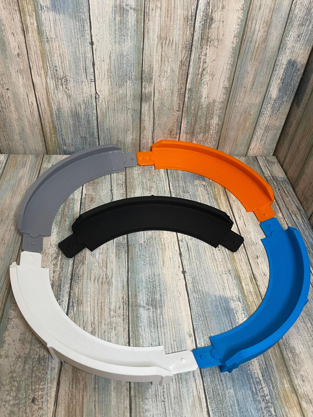 Racetrack 90 Degree, Inside Corner Turn - 3D Printed Adapter, High Walls, Fits Snug (Single, 4-Pack)