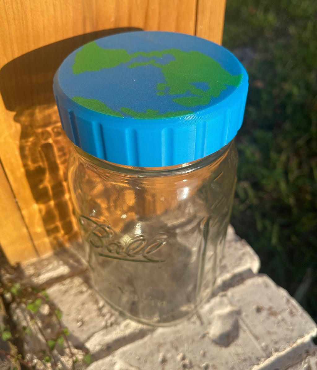 Wide Mouth Mason Custom Jar Lids, Hand Painted And Vinyl Options, Personalized Designs, Multiple Sizes