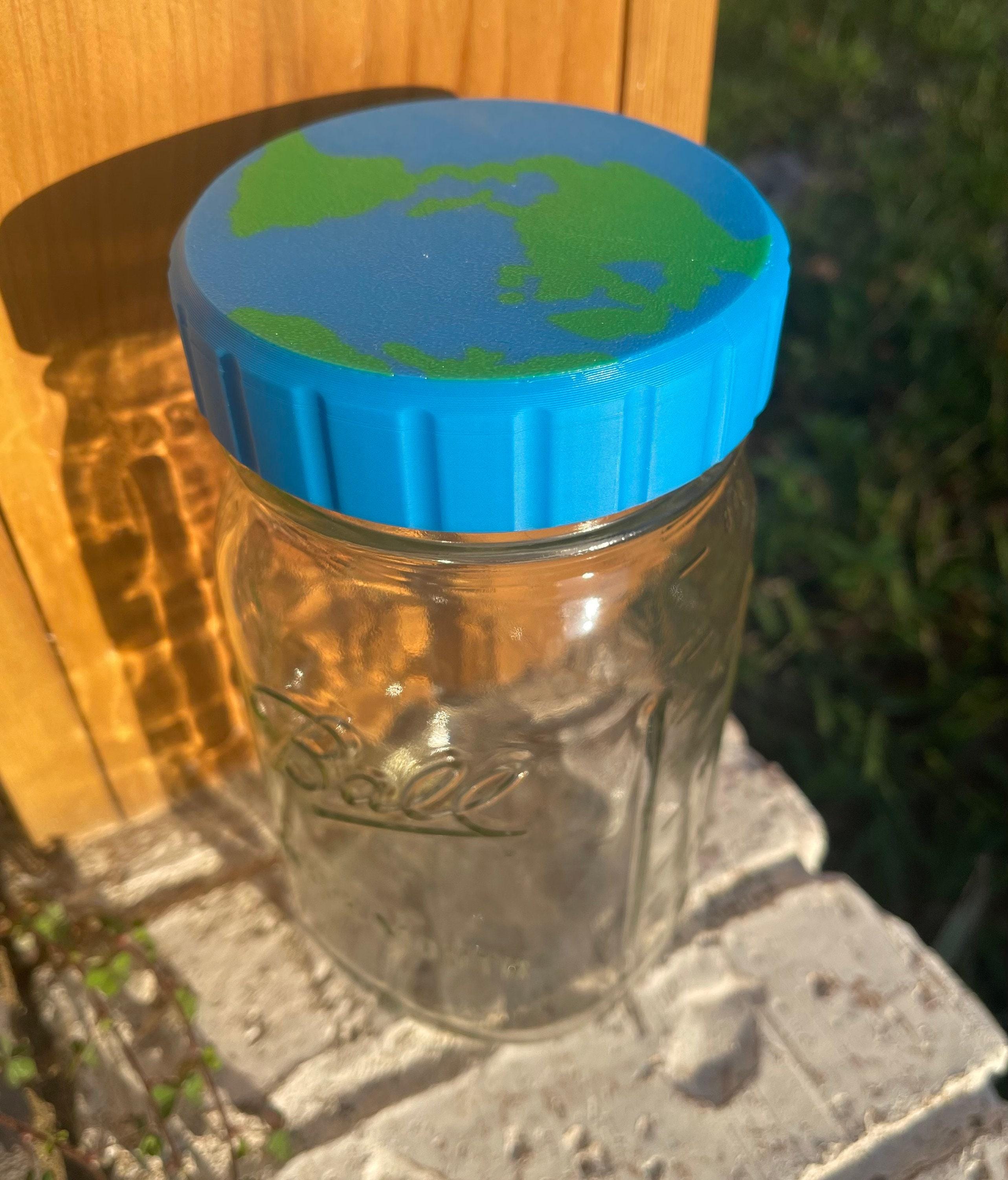 Wide Mouth Mason Custom Jar Lids, Hand Painted And Vinyl Options, Personalized Designs, Multiple Sizes