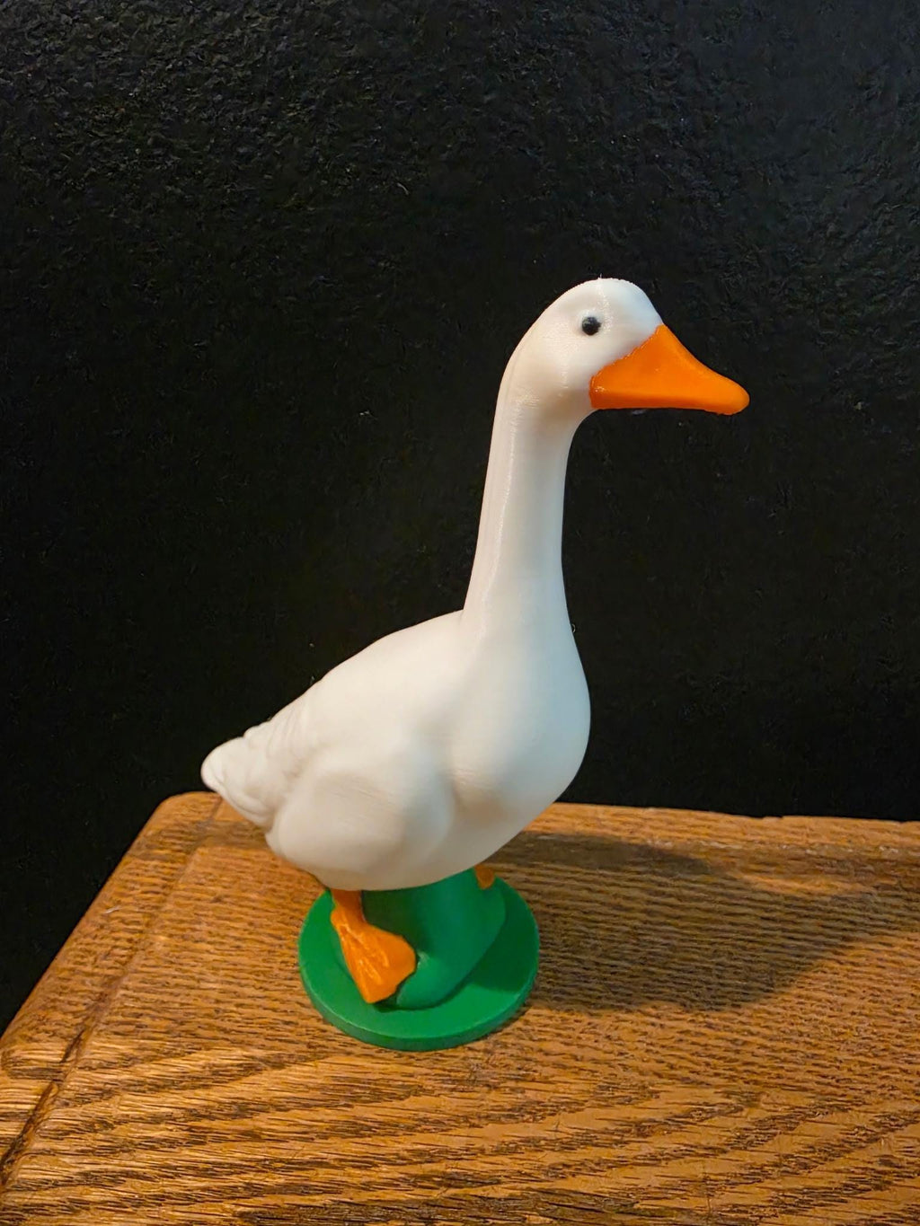 Mini Porch Goose, Farmhouse Figurine | 3D Printed | 6 Inch Tall Desk Accent, Shelf Entryway Gift, Seasonal Decor