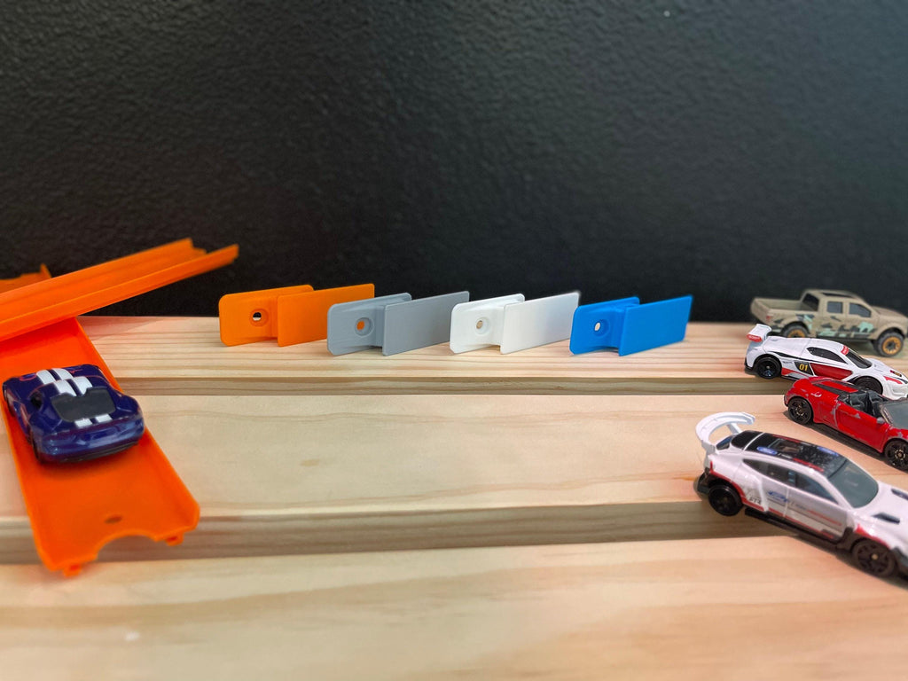 Vertical Wall Mounts, Adapter For Hot Wheels Tracks, Wall-Climbing Stunts - Fits Standard, Sold In Sets Of 5