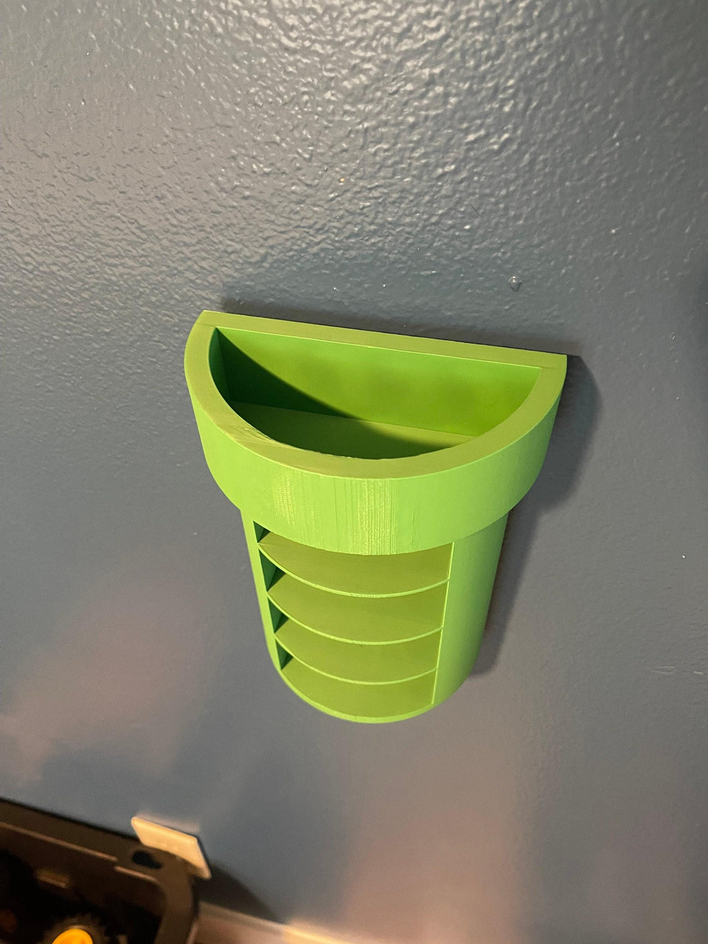 Warped Tube Car Holder, Wall-Mounted Display, Holds Four Vehicles - Gaming Themed Organizer, Compact