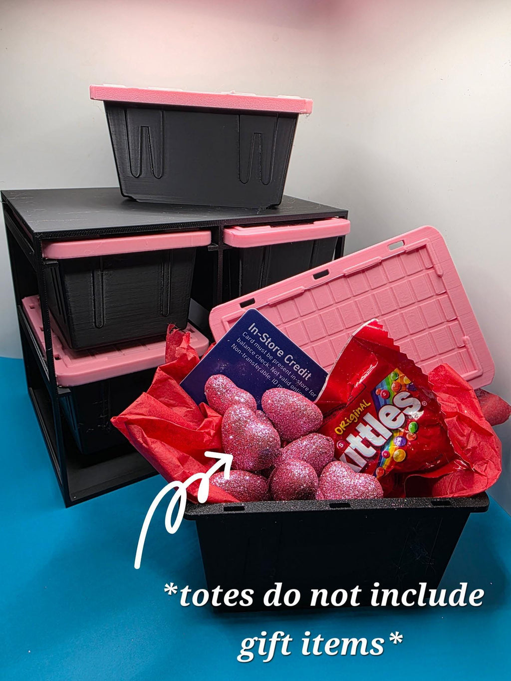 Lowes Tweeny Mini, Replacement Tote Lids - 3D Printed, Fits 4.8x3.2x2.2 In Totes | Colorful, Party Caps
