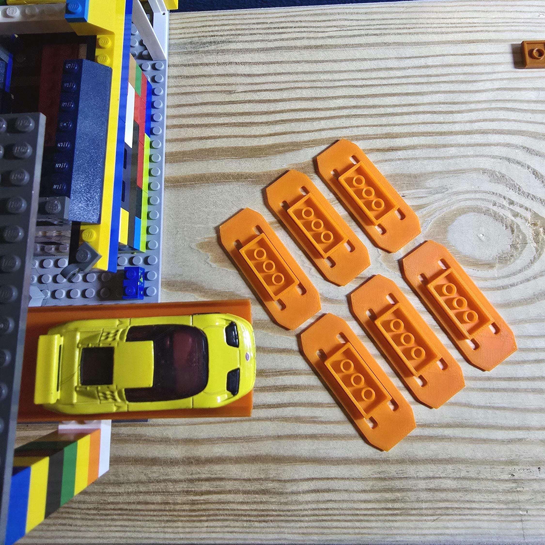 Multiply The Fun, Universal Racetrack Brick Adapters | 3D Printed PLA | Compatible With Big-Name Bricks