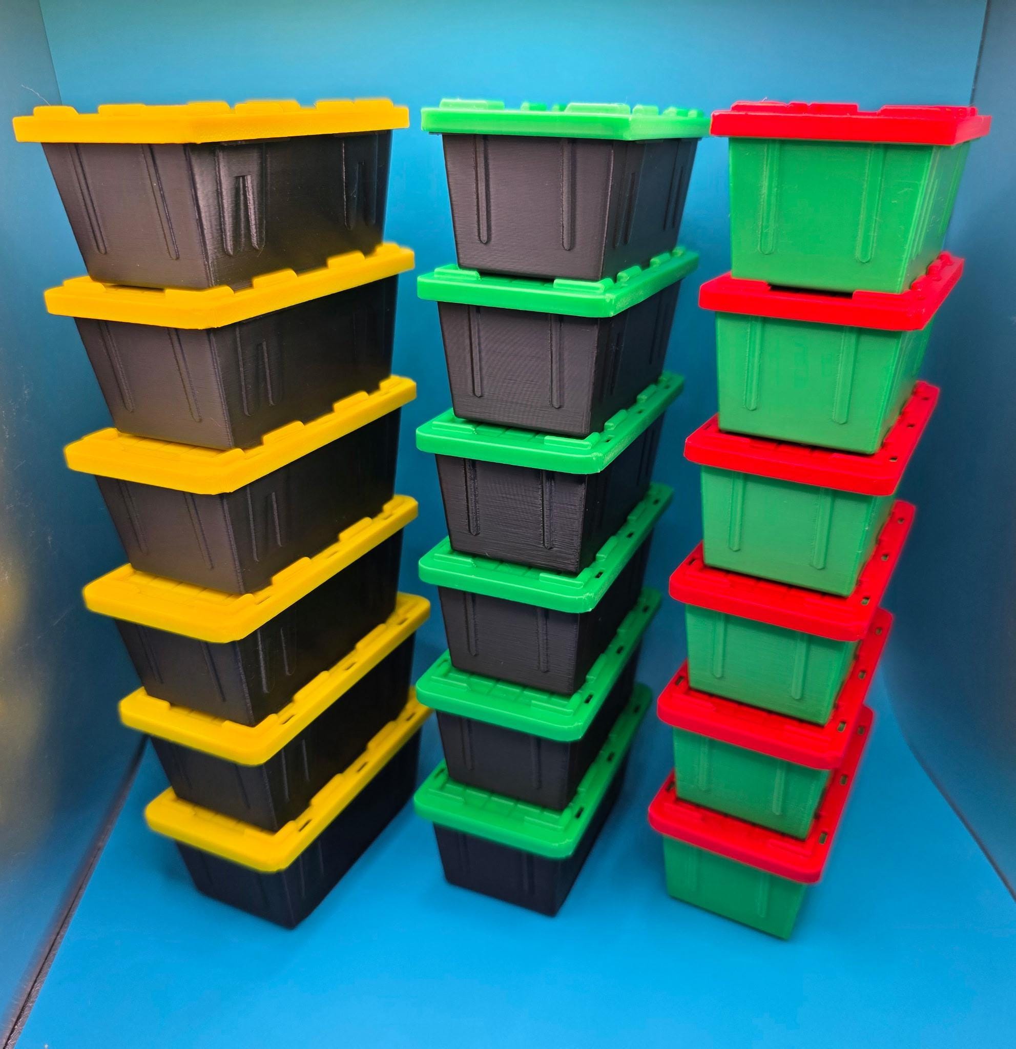 Mini Totes With, Stackable Storage System - Single Or Full Sets, Rack Compatible | 4x2x1.5In