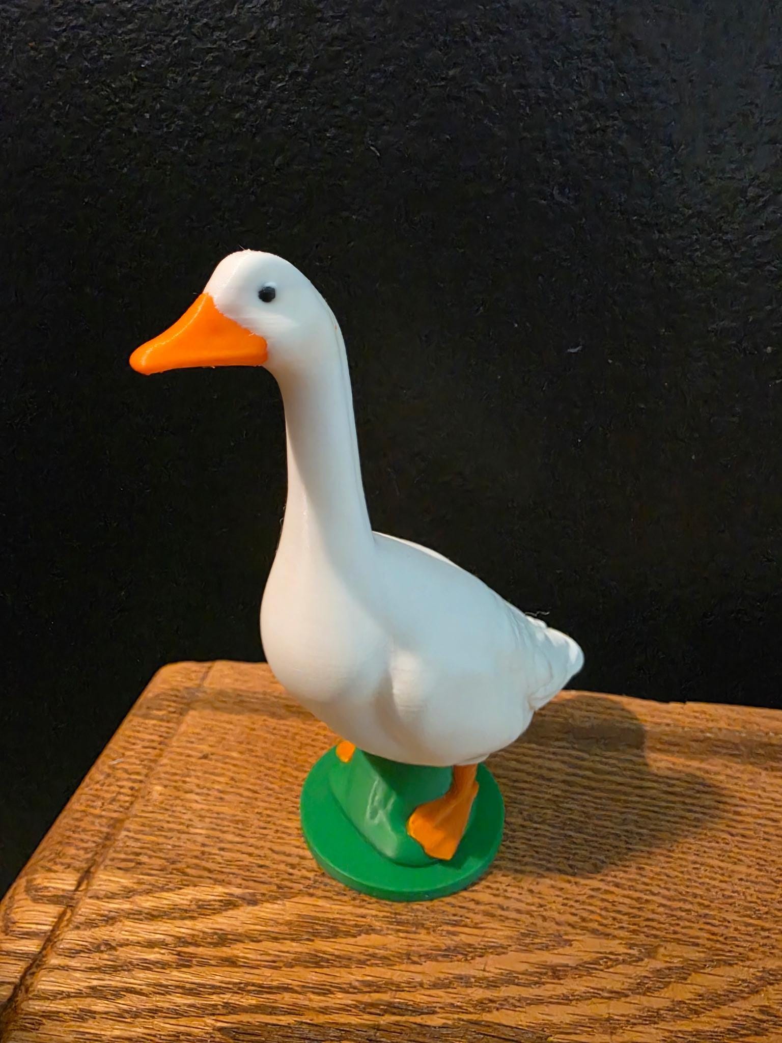 Mini Porch Goose, Farmhouse Figurine | 3D Printed | 6 Inch Tall Desk Accent, Shelf Entryway Gift, Seasonal Decor