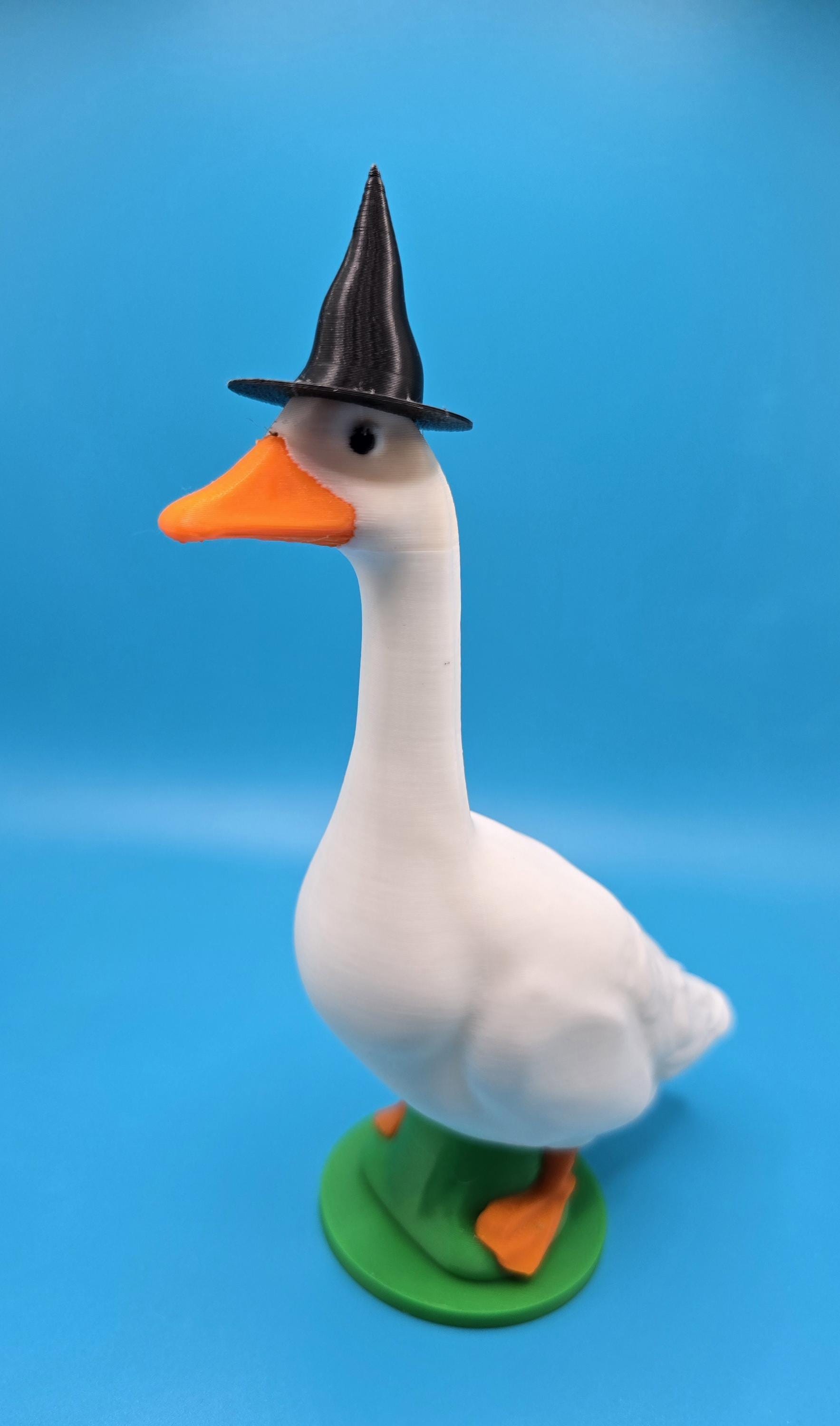 Mini Porch Goose, Farmhouse Figurine | 3D Printed | 6 Inch Tall Desk Accent, Shelf Entryway Gift, Seasonal Decor