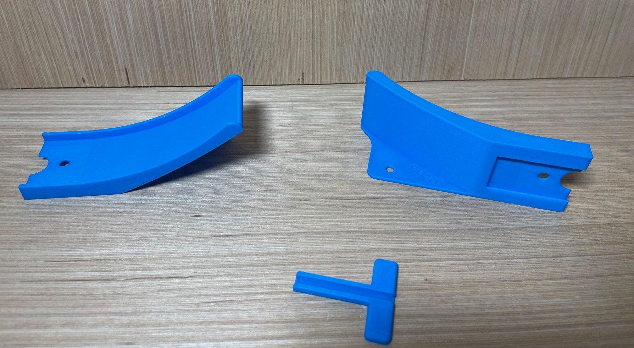 Racetrack Wall Ramps, Kids Car Jump Set - Left & Right, With Joint, Ground Or Mounted Play, For Most Tracks