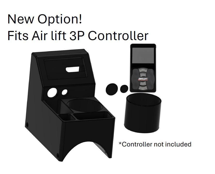 Digital Download STL, Vw Beetle Center Console | Air Ride Ready, Charge Port | Fits 256mm Bed, 9.8 X 5.8In
