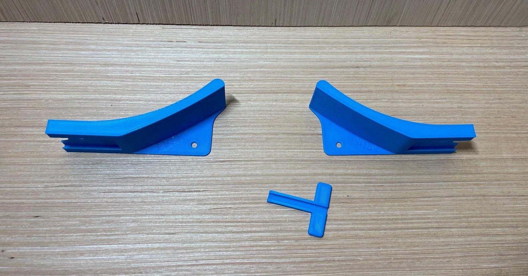 Racetrack Wall Ramps, Kids Car Jump Set - Left & Right, With Joint, Ground Or Mounted Play, For Most Tracks