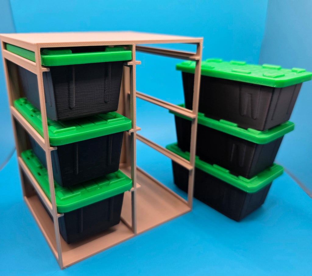 Mini Totes With, Stackable Storage System - Single Or Full Sets, Rack Compatible | 4x2x1.5In