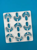 Mini Mushroom Cutter, Fairy-Tale Cookie Tool | Food-Safe PLA | 3.5x3.5 Inch, 1x1 Motif, Fondant Sandwich Use