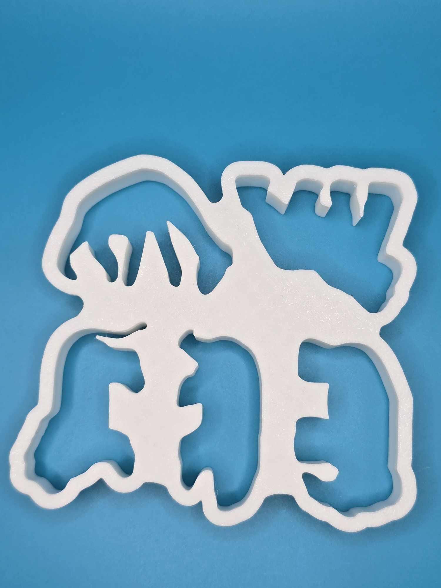 3D Printed Safari, Five-Animal Cookie Cutter Set | Food-Safe PLA, Hand Wash - Small To Medium Shapes