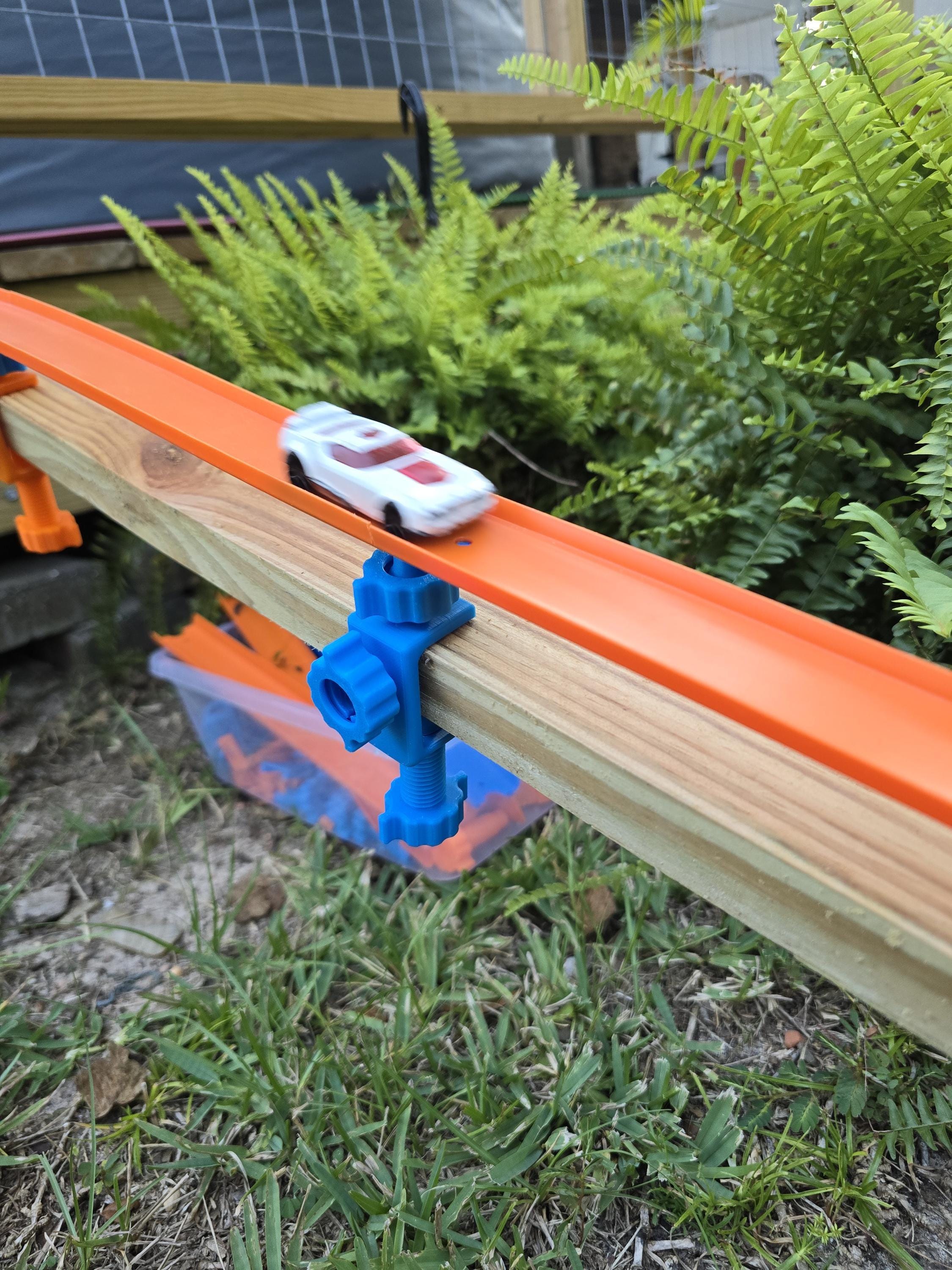 Race Track Connector, Mix And Match Clamp Mounts | Removable Screw-In, Fits Up To 2 Inches, Kid-Friendly Setup