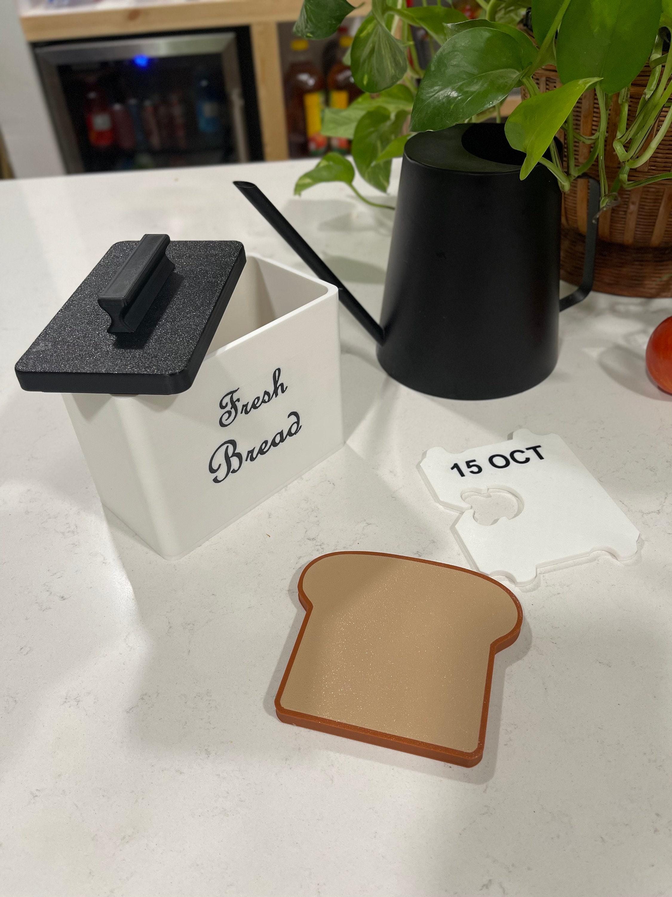 Cute Coaster Set, Sliced Bread Design - Loaf Storage Box, Customizable Tie, Container 5.5x5.5x3, Pieces 4x4.5