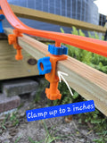 Race Track Connector, Mix And Match Clamp Mounts | Removable Screw-In, Fits Up To 2 Inches, Kid-Friendly Setup