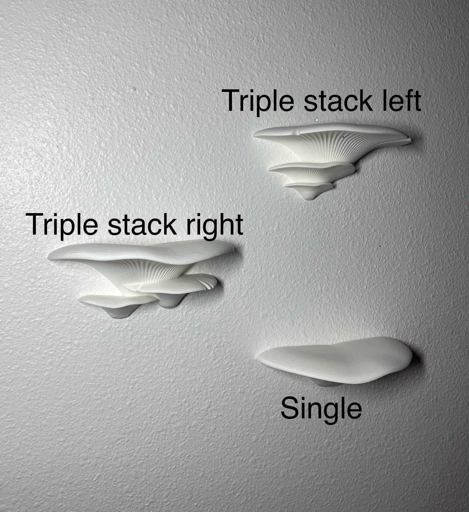 Floating Mushroom Wall Shelves