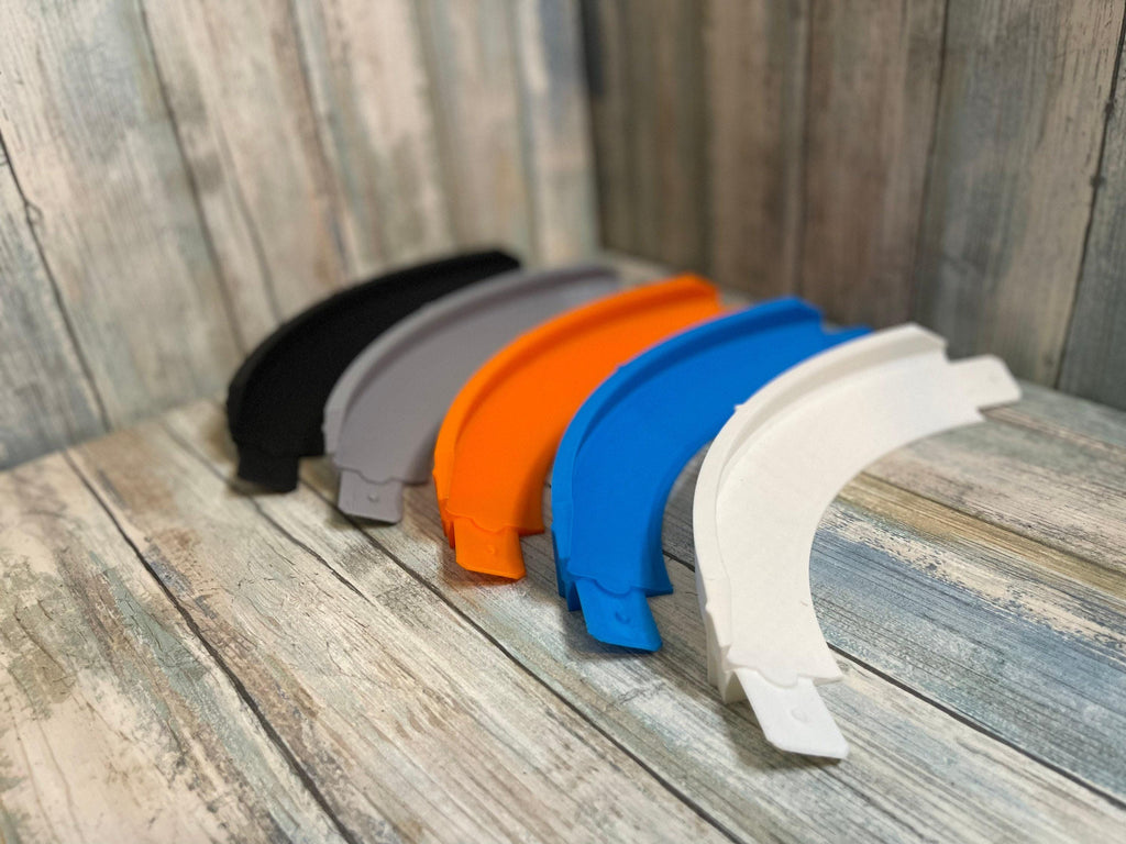 Racetrack 90 Degree, Inside Corner Turn - 3D Printed Adapter, High Walls, Fits Snug (Single, 4-Pack)