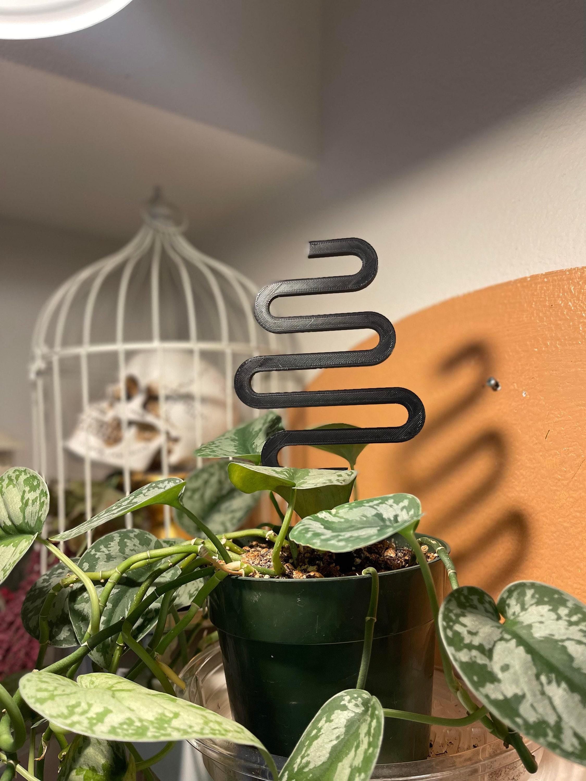 Wire Plant Trellis, Simple Eclectic Climbing Support | 3D Printed, Rounded Spike, Indoor Small
