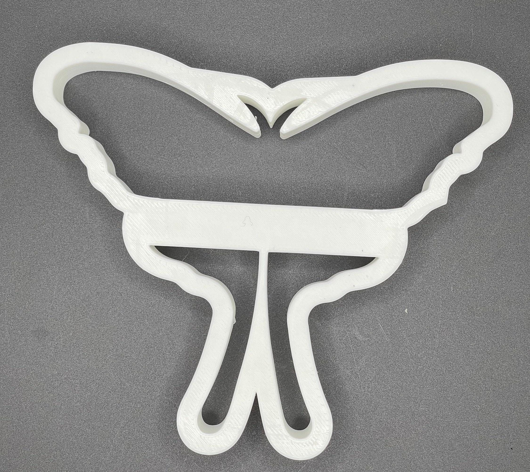 Luna Moth Cookie, Nature-Themed Cutter And Clay Mold | Food Safe PLA | 5.5"x4.4", Hand Wash Only