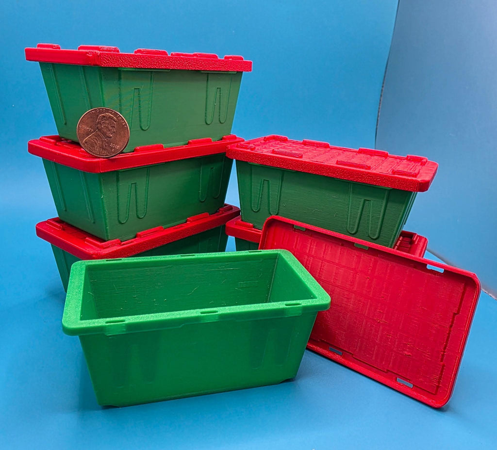 Mini Totes With, Stackable Storage System - Single Or Full Sets, Rack Compatible | 4x2x1.5In