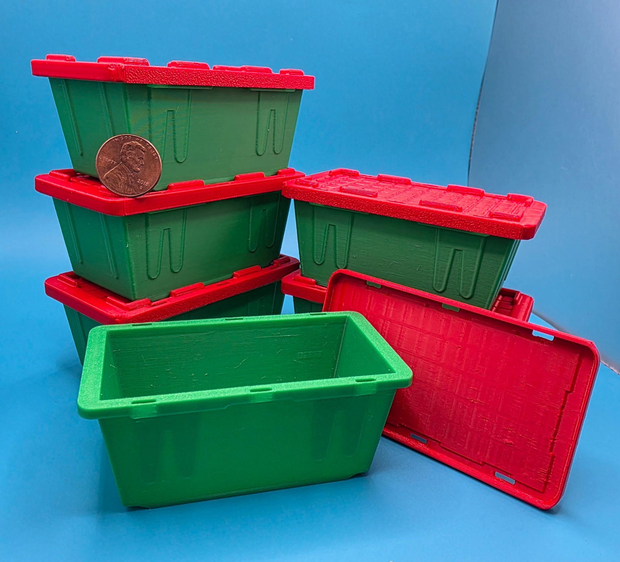 Mini Totes With, Stackable Storage System - Single Or Full Sets, Rack Compatible | 4x2x1.5In