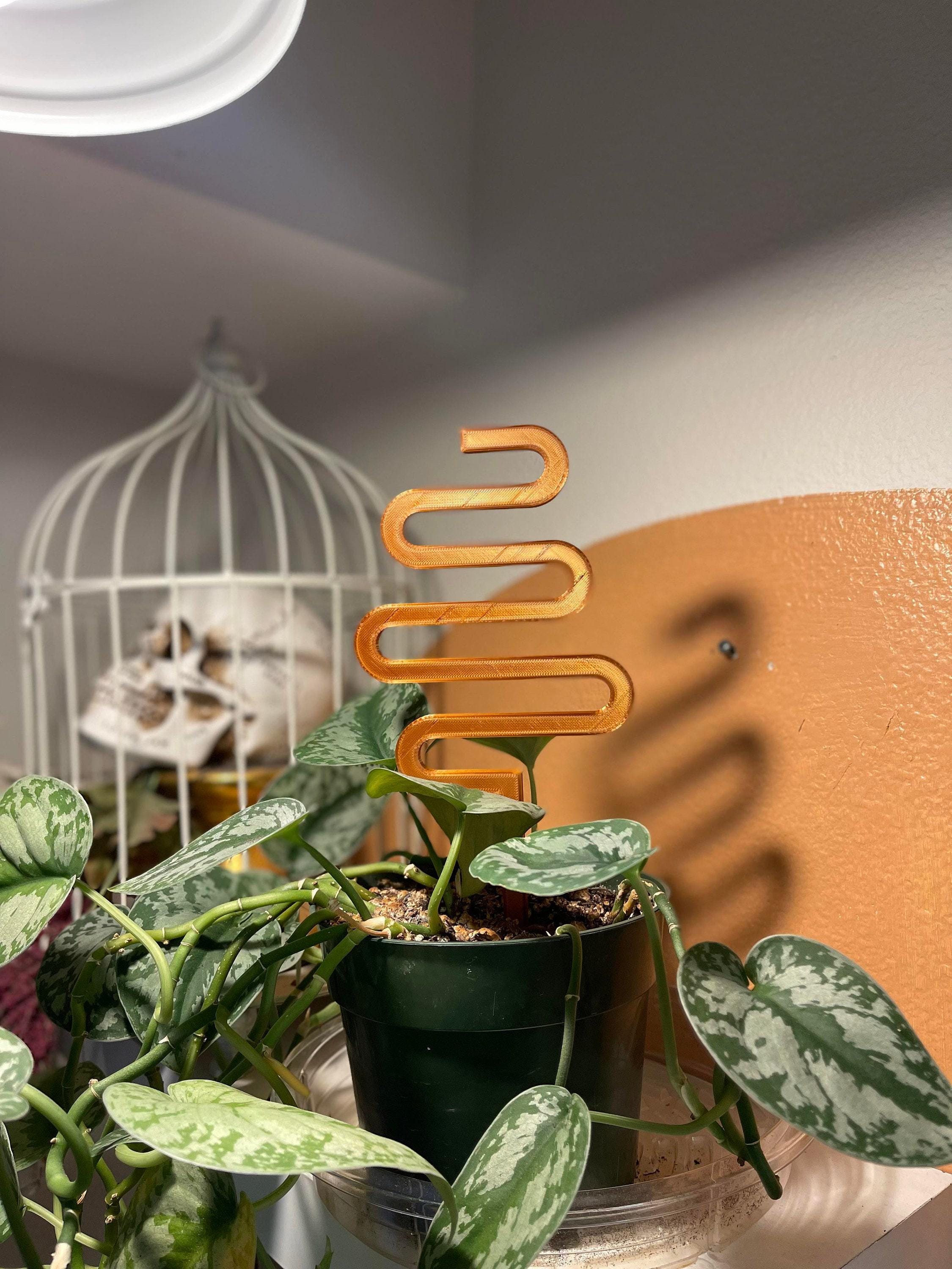 Wire Plant Trellis, Simple Eclectic Climbing Support | 3D Printed, Rounded Spike, Indoor Small
