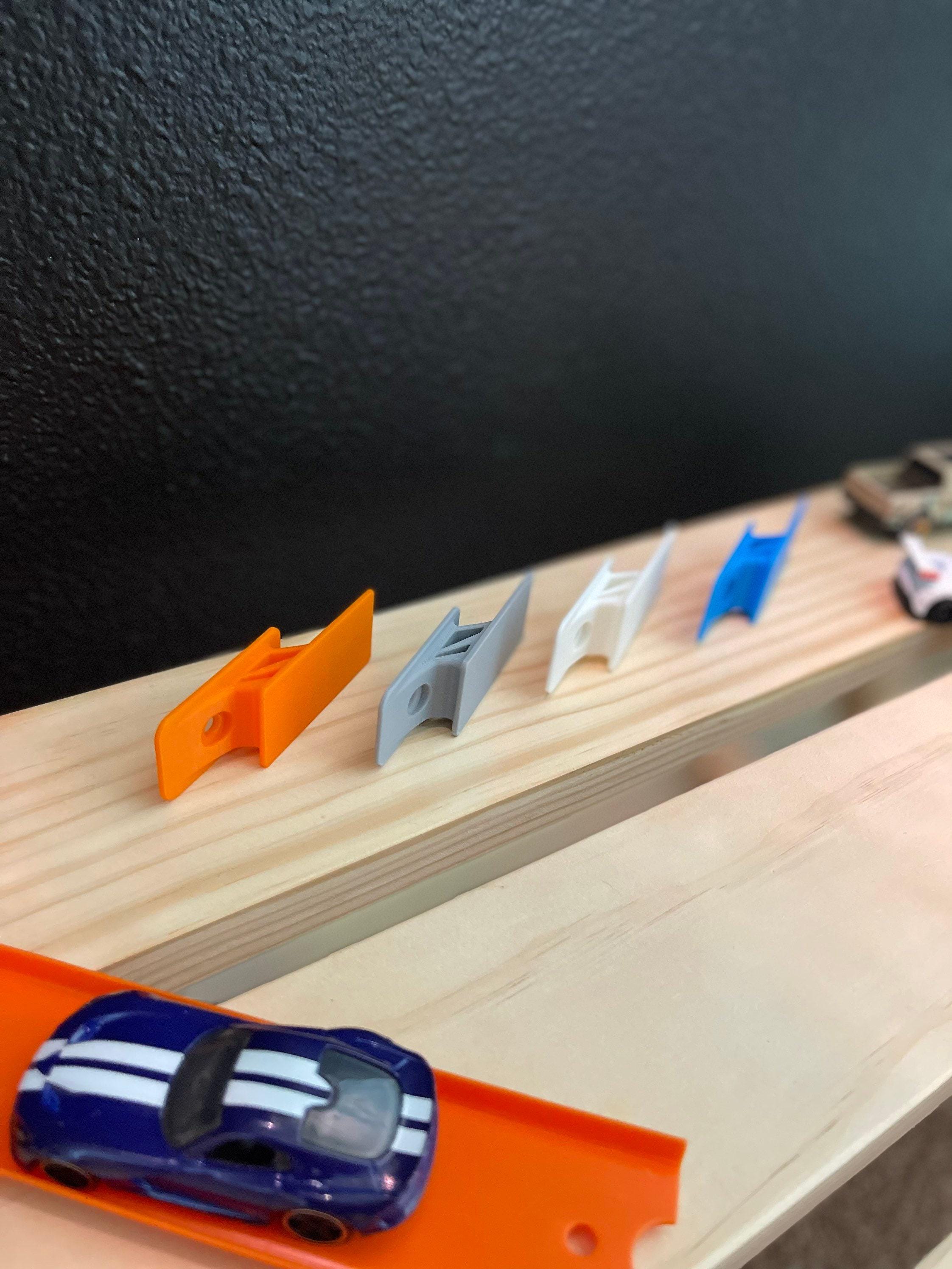 Vertical Wall Mounts, Adapter For Hot Wheels Tracks, Wall-Climbing Stunts - Fits Standard, Sold In Sets Of 5