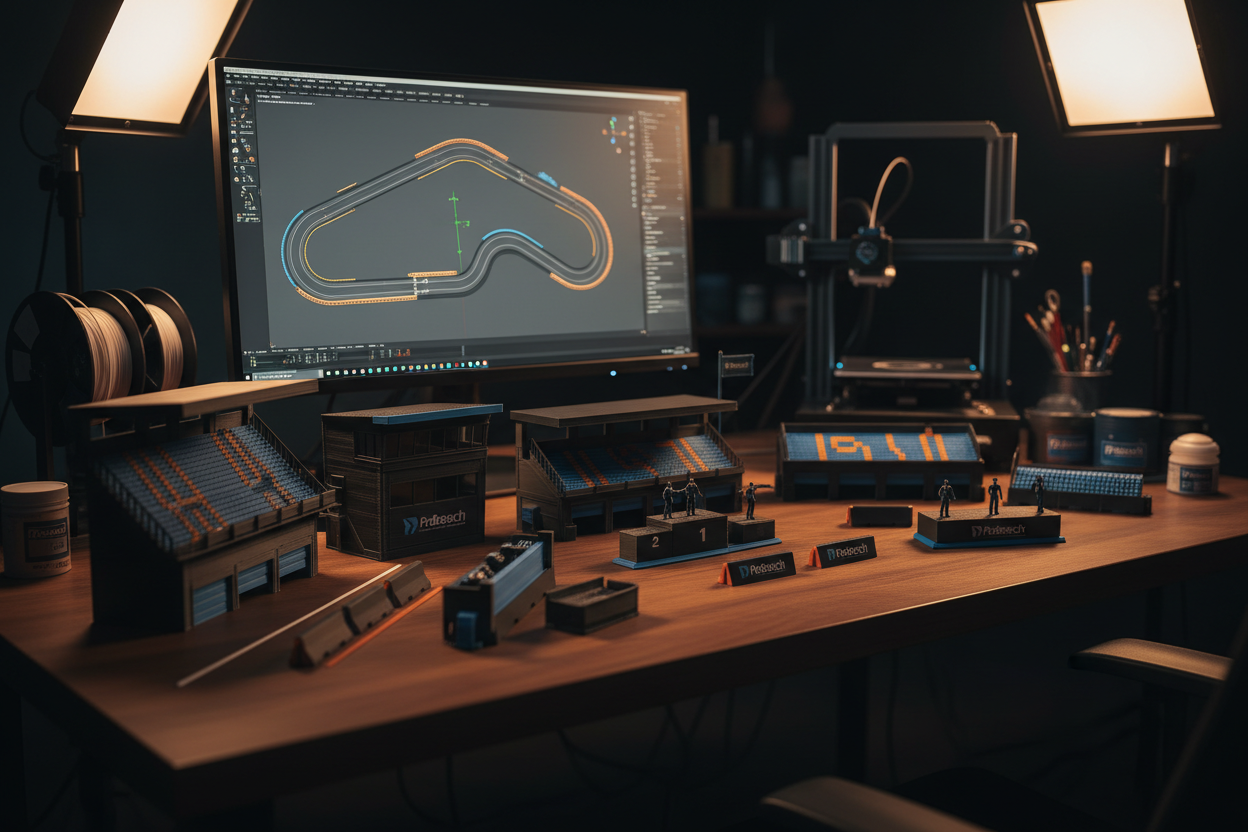 Moody desk setup