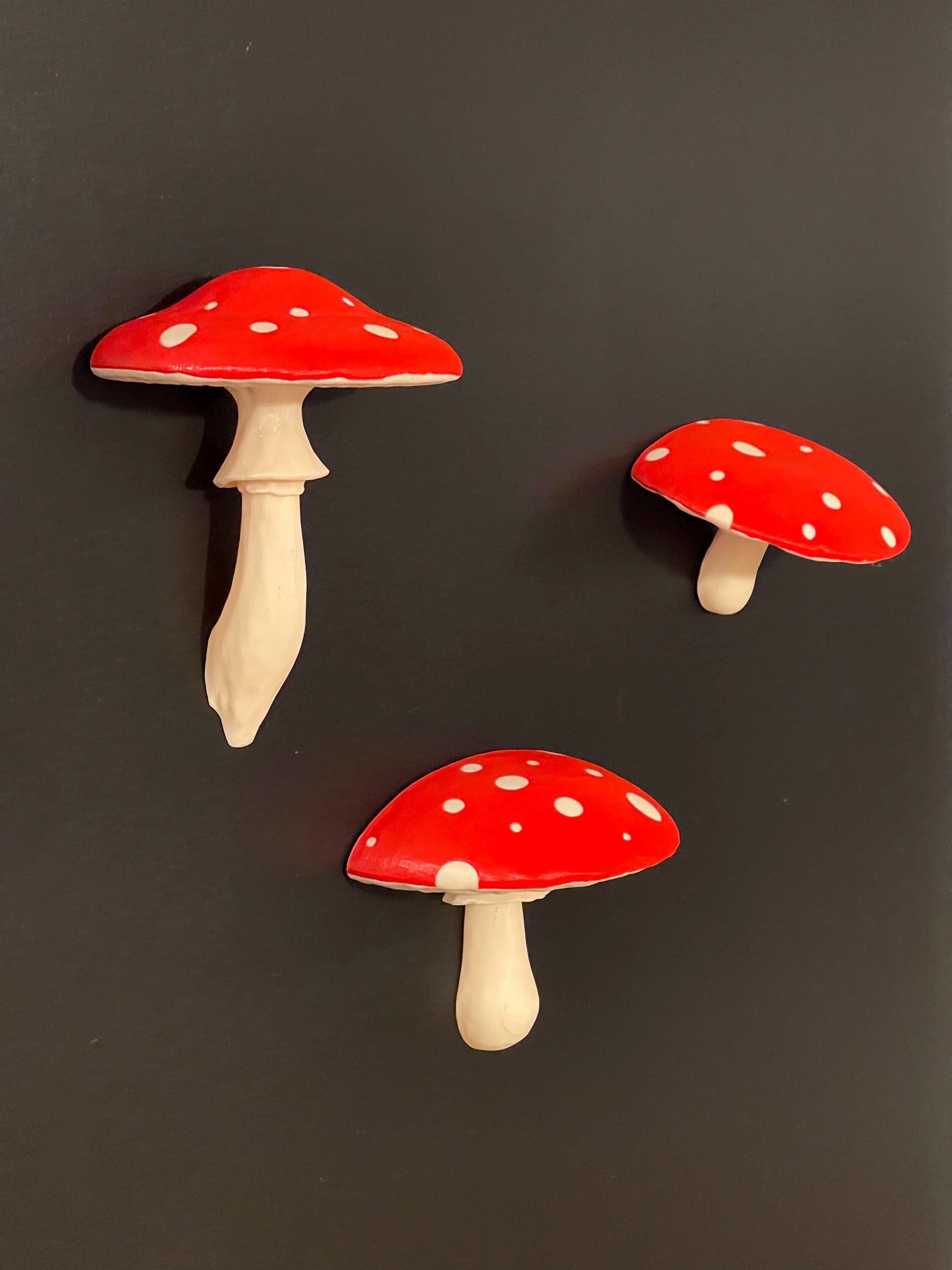 3D printed mushroom and plant decor collection